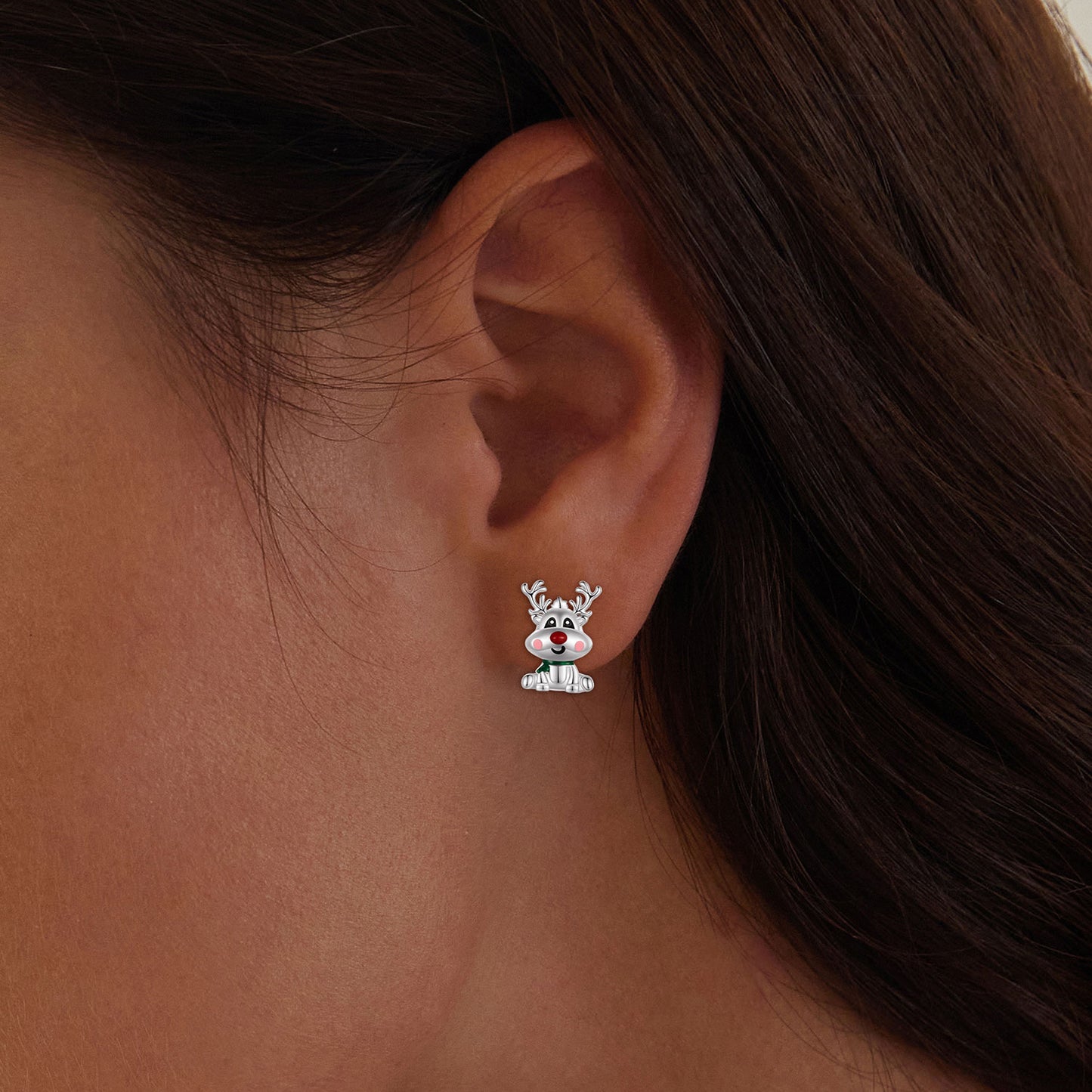 Jolly Rudolph Studs Earrings