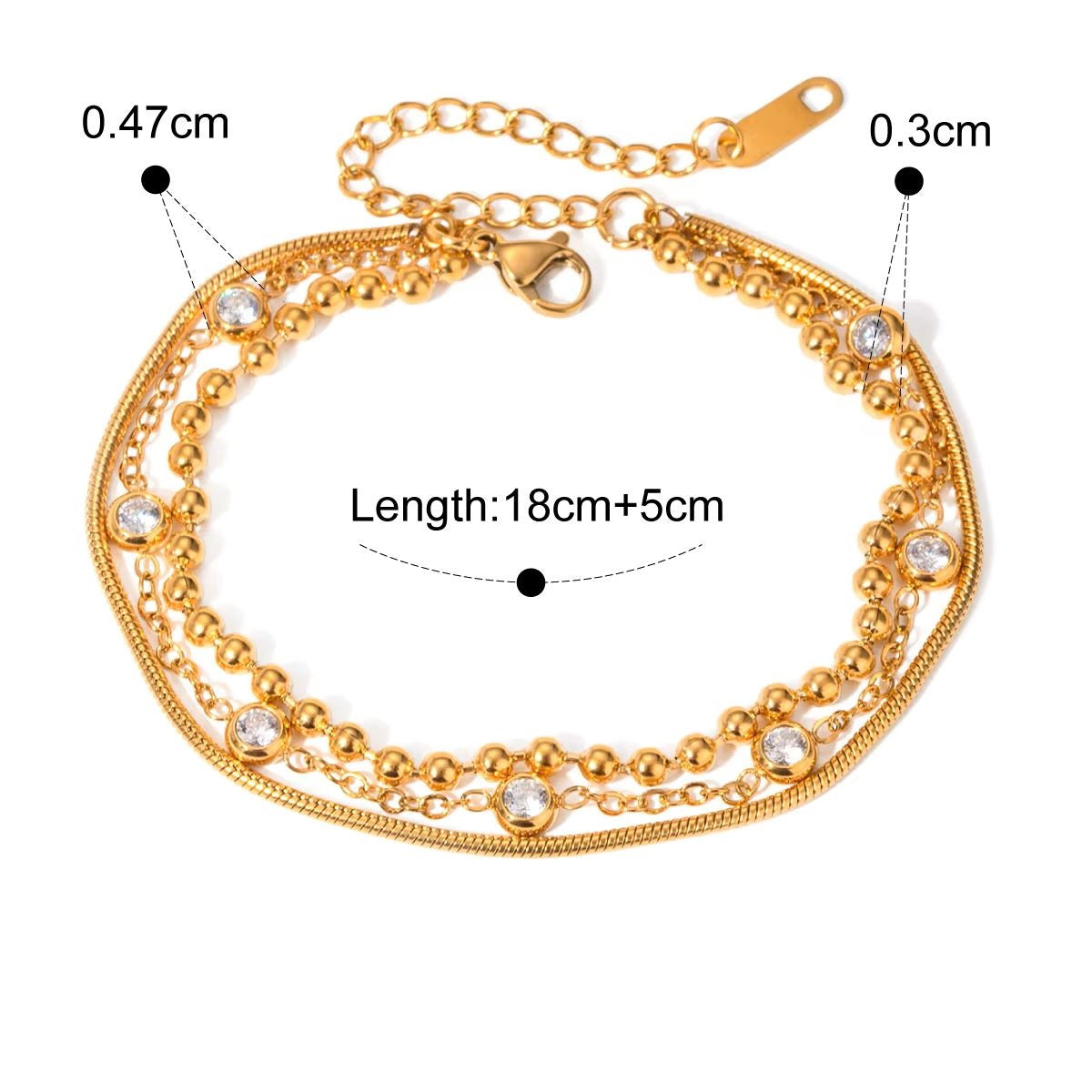 Solara Stacked Bracelet