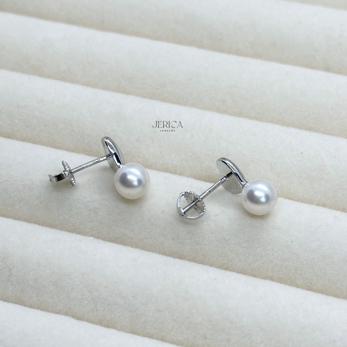 Loving Embrace Pearl Screw Back Earrings