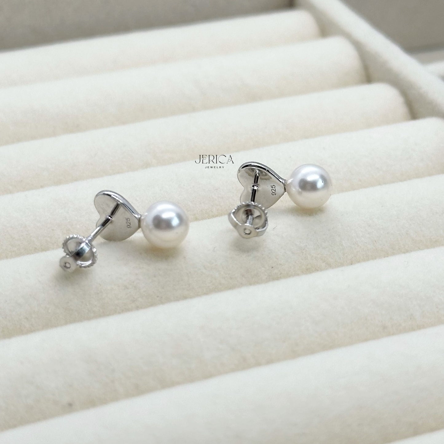 Loving Embrace Pearl Screw Back Earrings