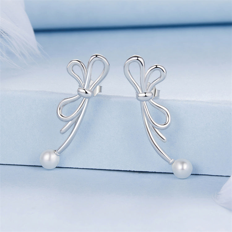 Eva Ribbon Stud Earrings