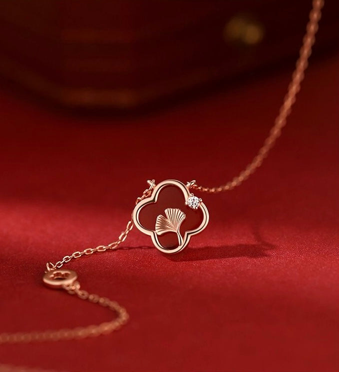 Longevity Clover Necklace (S999 Pure Silver)