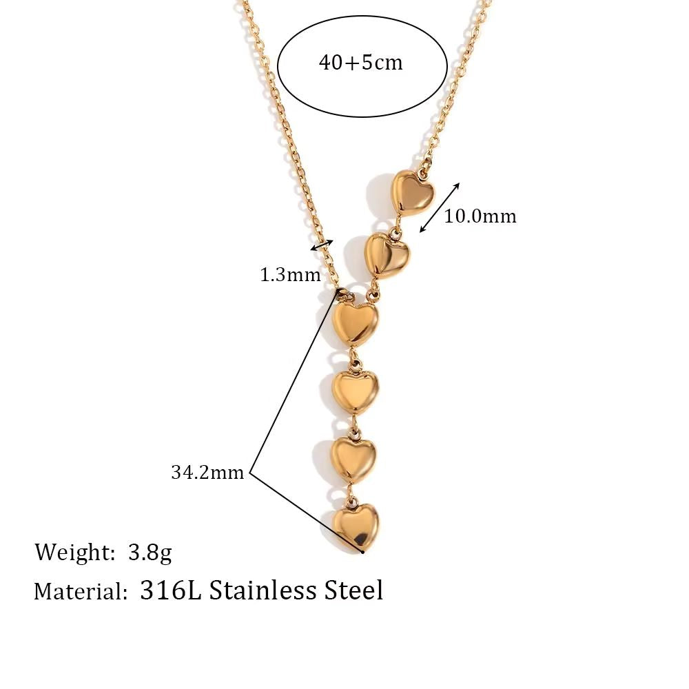 SS 18K Gold Mini Love Necklaces