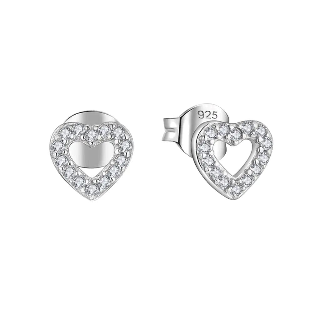 Minimalist Love Full Zirconia Stud Earrings