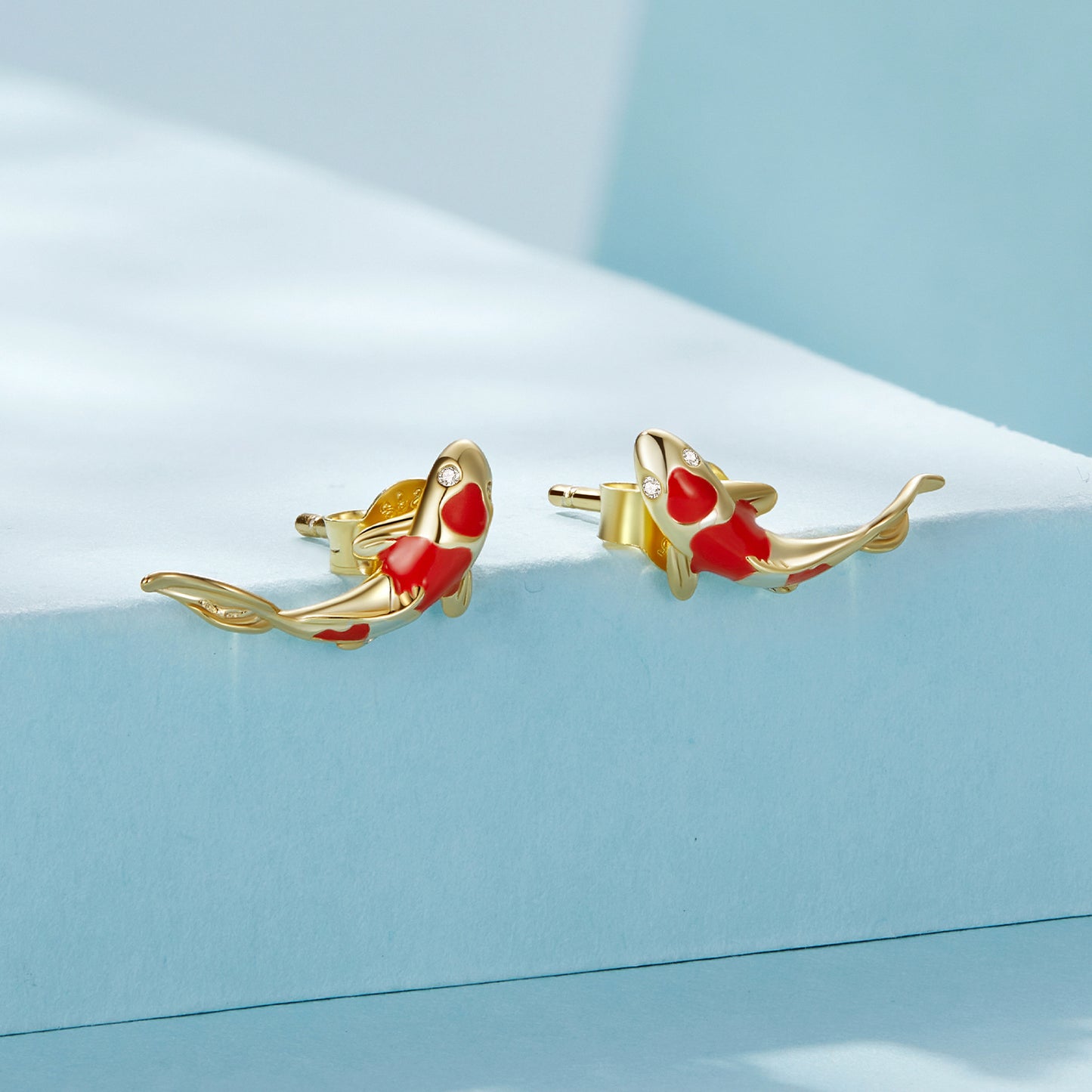 Fortune Koi Stud Earrings