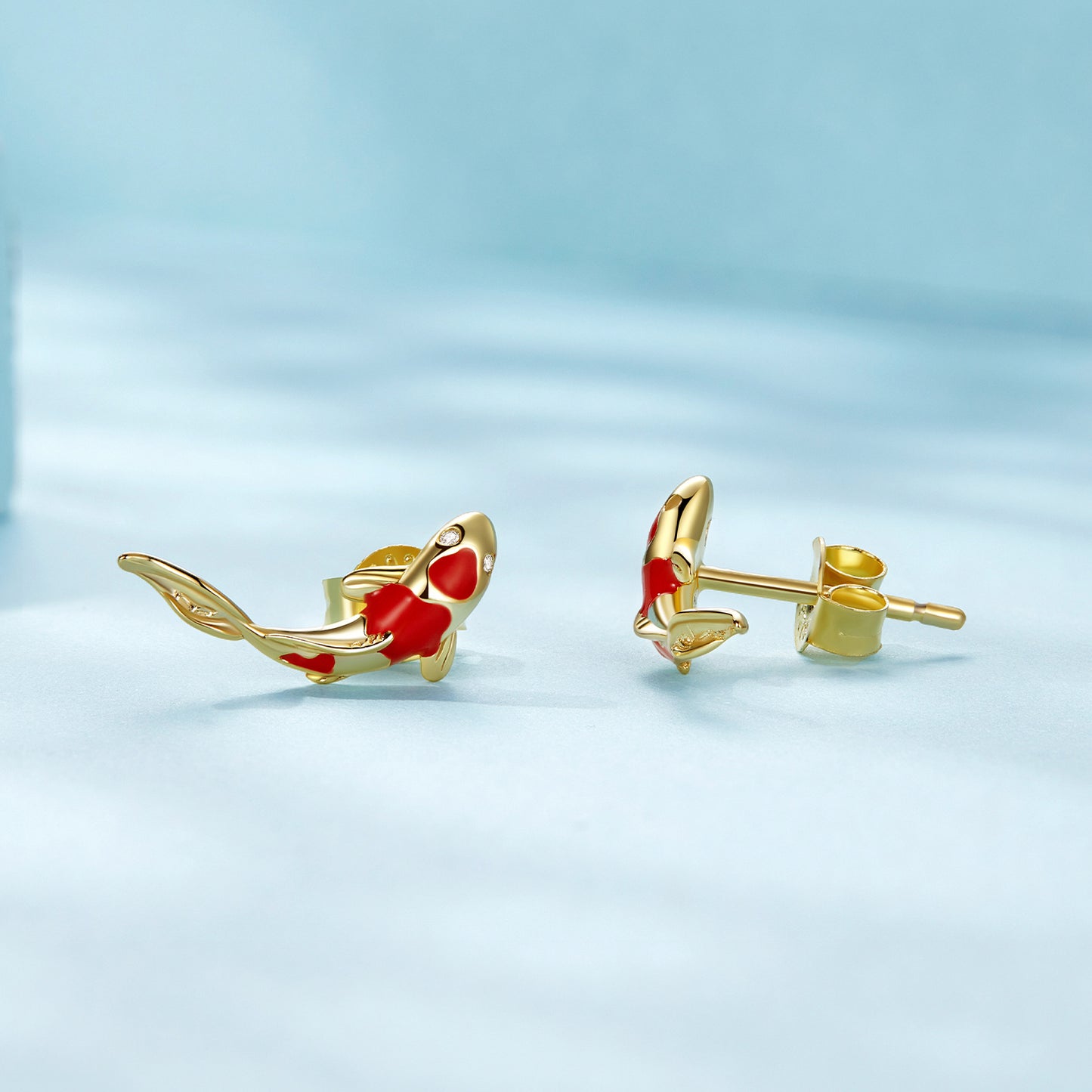 Fortune Koi Stud Earrings