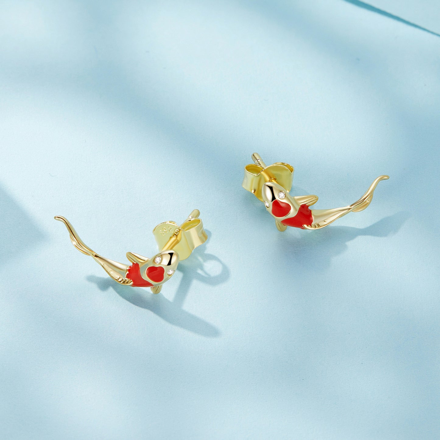 Fortune Koi Stud Earrings