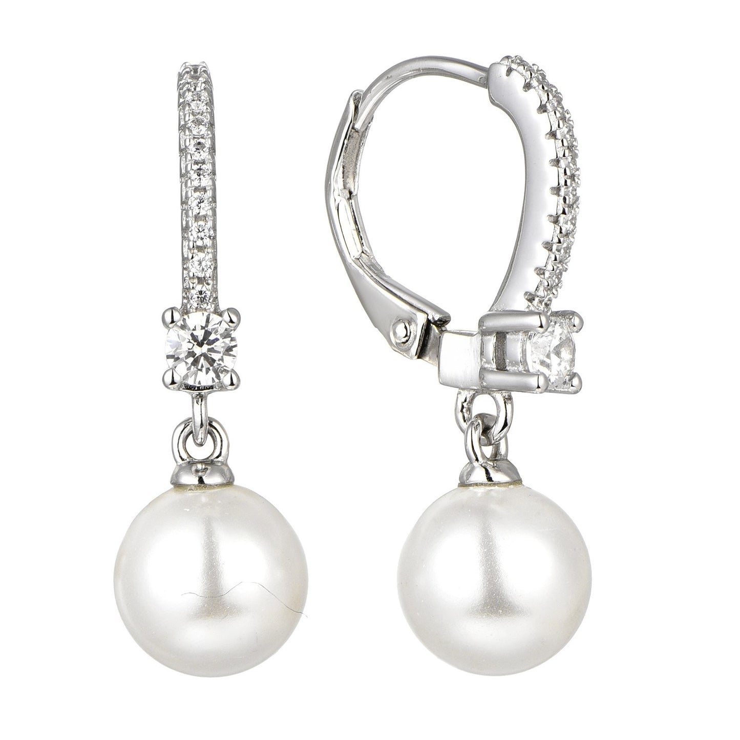 Pearly Elegance Centerpiece Drops Earrings