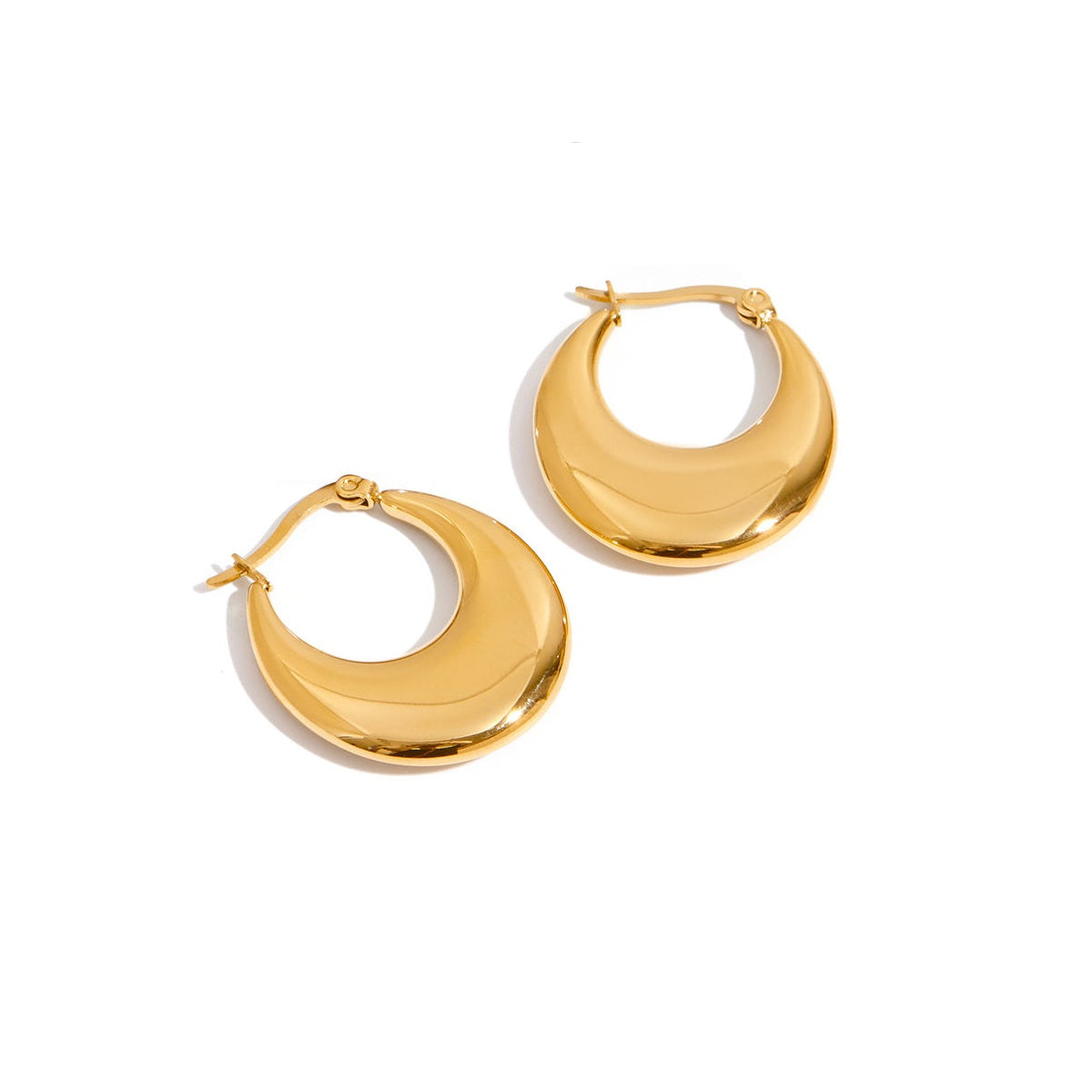 Aurora Curve Hoop Earrings (Gold/Silver)
